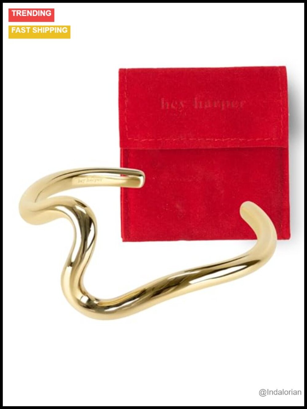Gold Plated Cuff Bracelet Waterproof Non Tarnish Stackable Bangle
